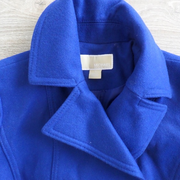 Michael Kors Women's Blue Double Breasted-Jacket - Picture 3 of 3